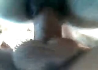 Close-up action to blow your load to