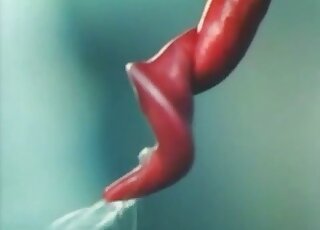 Two pigs fucking each other outdoors